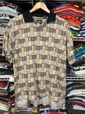 Tabasco hot sauce all over patterned polo shirt